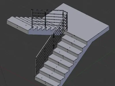 Staircase stairs Free 3D model