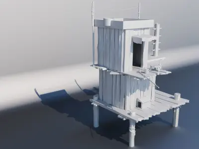House 01 3D model 3D model