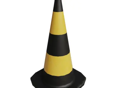Traffic Cone Free 3D model