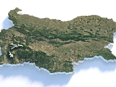 Bulgaria Country Terrain 3D model