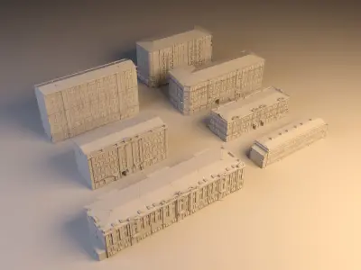 Building set 001 3D model