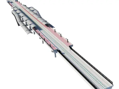 Metro Station Eisenhower Ave  3D model