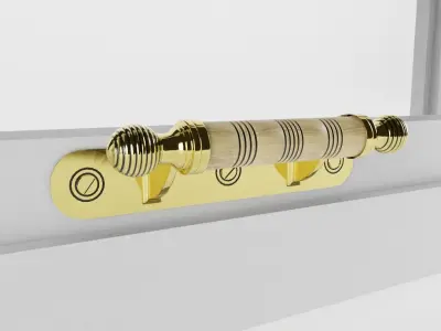 Slim Non-Bar Sash Window 3D model