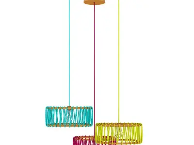 Ceiling Lamps Set 3 3D model