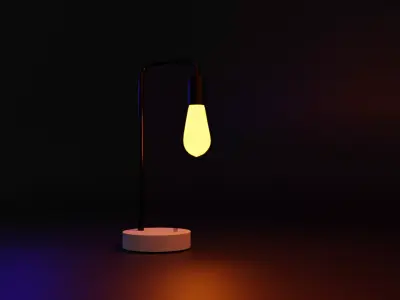 3d stylized lamp 3D model