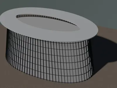 Building facade in concept 2402 3D model