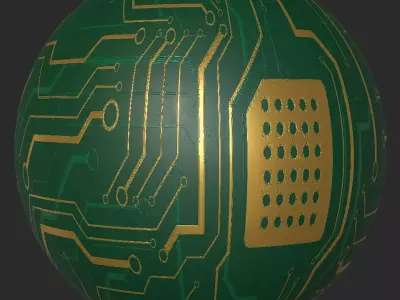 Circuit Board 4k Pbr Texture  Texture