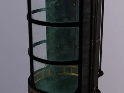 Machine Tank Window Low-poly 3D model
