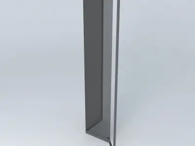 folded glass door Free 3D model