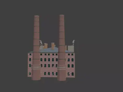 1940 German Factory for game and printing 3D model