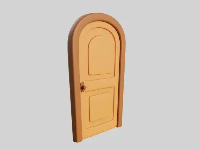 Cartoon Door 9b 3D model