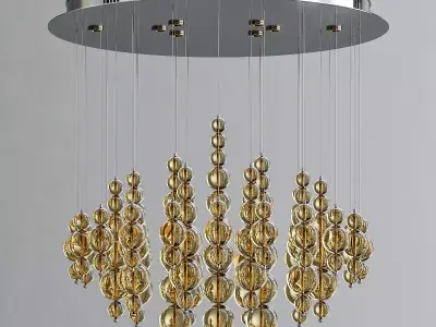 Bubble Light Fixture Chandelier 3D model