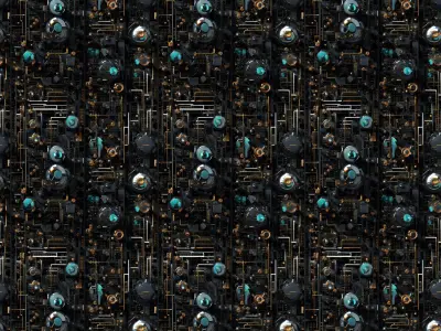 30 Seamless Sci-fi Patterns - Assorted Texture Texture
