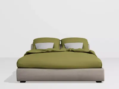 Noobist - Bed- cassindec   Low-poly 3D model