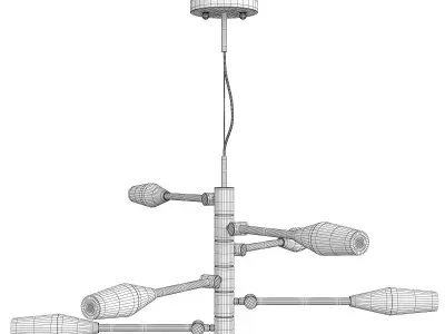 Paulette Chandelier Low-poly 3D model