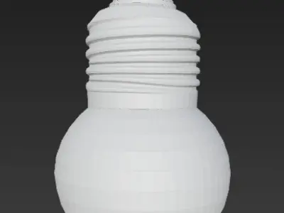 Crystal Sphere LED Bulb 3D model