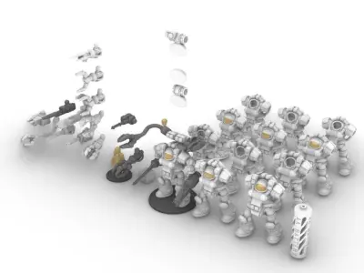 28mm Ordnance Repair Utility System Suit - ORUS Suit 3D print model