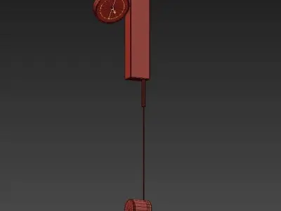 DENZYL clock hanging 3D model