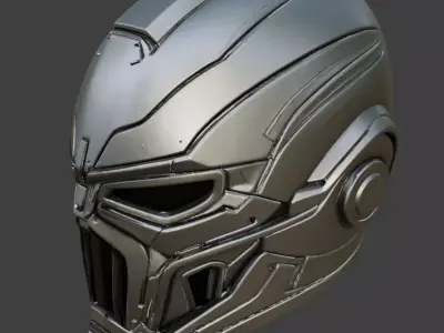 SciFi Helmet 3D model