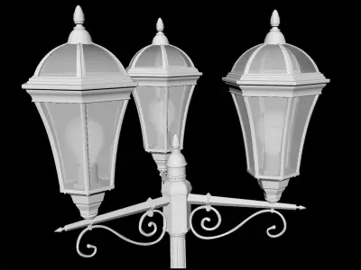 parisian street light  3D model