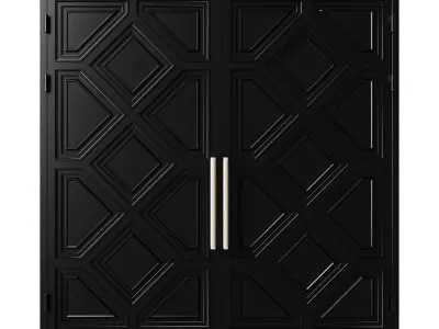 Gate black loft 09 3D model