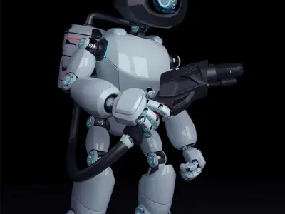 Repair robot 3D model