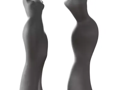 Abstract sculpture of a woman 3D model purchase