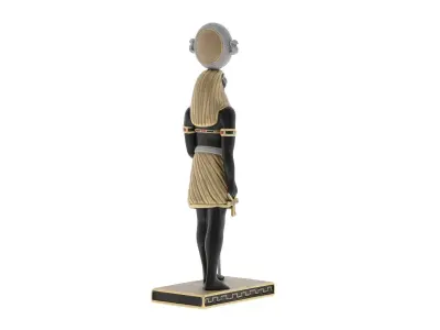 Falcon-God Horus Statue Low-poly 3D model