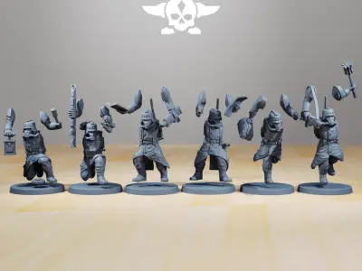 GrimGuard Supporters 3D print model