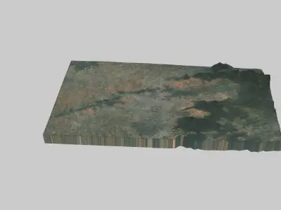 Coimbatore City Low-poly 3D model