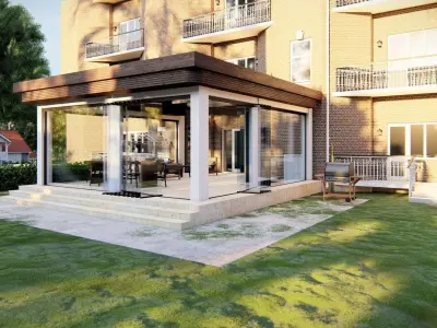 Veranda terrace 3D model