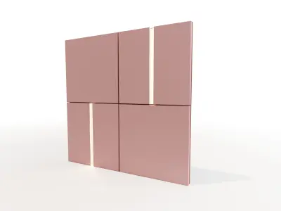 Wall decorative light 3d panel  Free 3D model