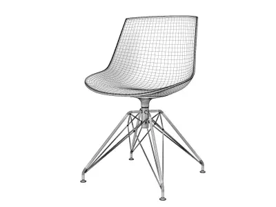 Flow Chair 4-legged LEM 3D model