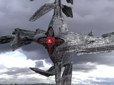 Sci-Fi Ocean Diver Ship  3D model