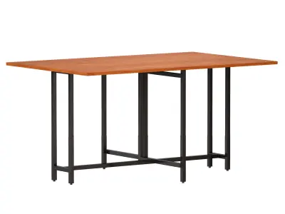 Origami Drop Leaf Rectangular Dining Table Crate and Barrel 3D model