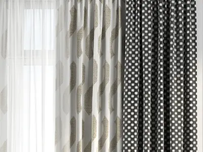 Curtain Set 138 3D model