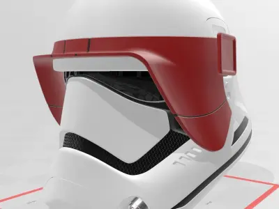 Lt Gauge FOTK Visor First Order Stormtrooper 3D print model