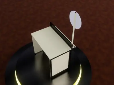 Simple Street Booth 1 3D print model