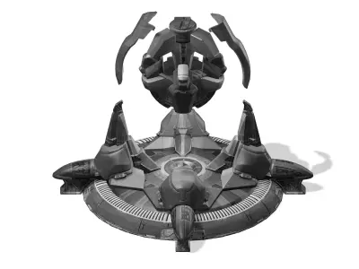 Future world - sea state tree 3D model