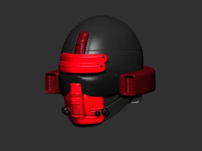 helmet high poly sculpt 3d printable  3D model 99