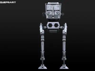 Star Wars AT-ST vehicle 3D model