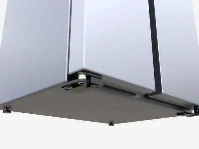 Side-by-Side Fridge Samsung RS68A8540B1 3D model