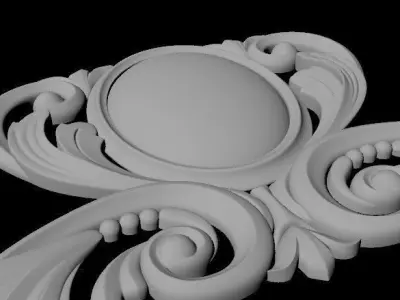 dekor ornate ornament 3D model shop