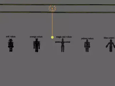 pack of 13 original low poly and rigged robots Low-poly 3D model