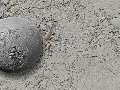 Ultra HQ Asphalt Seamless Zbrush brushes and Alphas 3D model