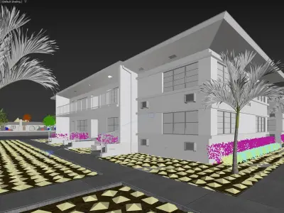 Multi Family House in Miami Beach - Florida 3D model