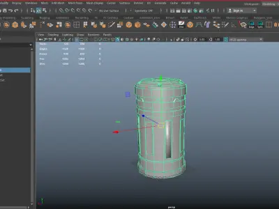 Sci-Fi Power Cell Low-poly 3D model