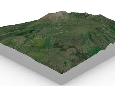 Vesuvio volcano 3D model