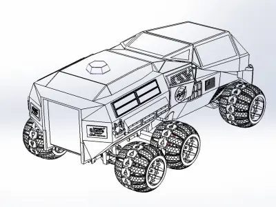 NASA Mars Rover Concept Remake Version 3D model