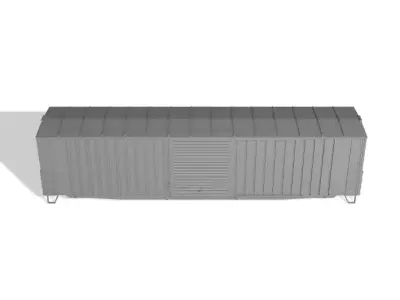 HO Pullman Standard 50 6 Single Door Flat Ended Boxcar 3D print model